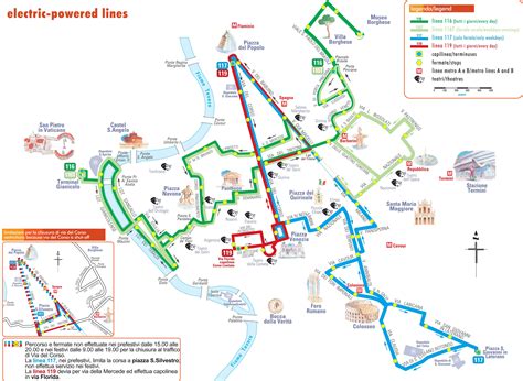 Rome bus route map .